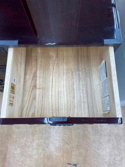 欅産業 4段チェスト ブラウン 漆塗り 4段