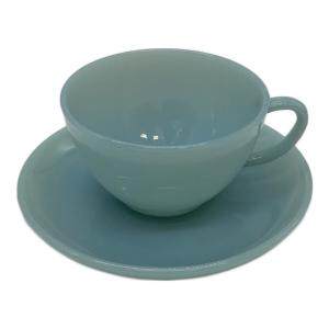 Fire King (ファイヤーキング) ヴィンテージカップ&ソーサー ターコイズブルー 1956年～1960年代