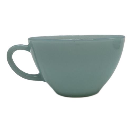 Fire King (ファイヤーキング) ヴィンテージカップ&ソーサー ターコイズブルー 1956年～1960年代