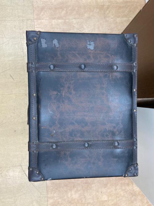 トランク型3段チェスト ブラウン