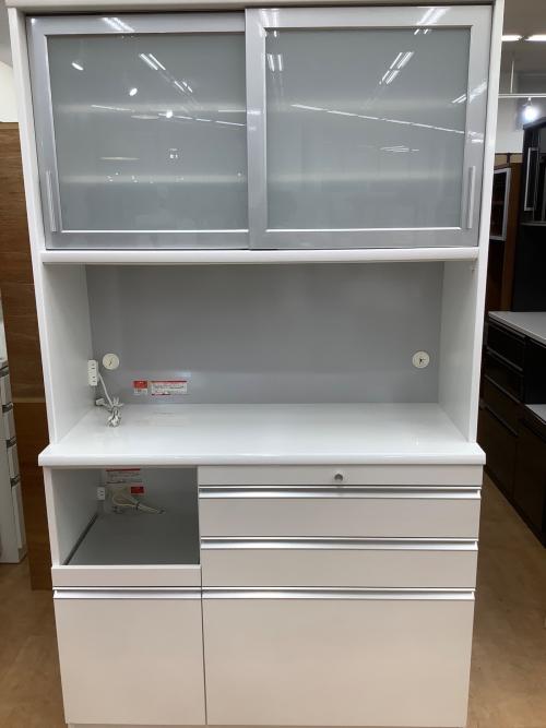 ユーアイ レンジボード ホワイト スライド扉 下段90.上段120