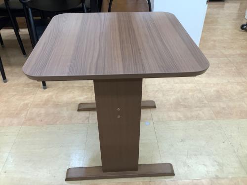 ニトリ ダイニング3点セット ブラウン×ホワイト 117 テーブル:GK70 チェア:リックIN