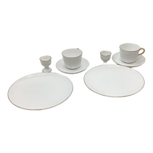 大倉陶園 (オオクラトウエン) カップ・プレート・エッグスタンドセット ゴールドライン 2Pセット