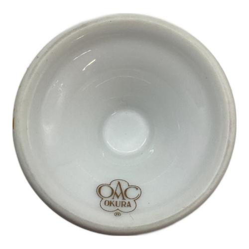 大倉陶園 (オオクラトウエン) カップ・プレート・エッグスタンドセット ゴールドライン 2Pセット