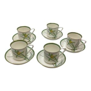 香蘭社 (コウランシャ) カップ&ソーサー 蘭 5Pセット