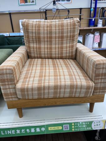SWITCH (スイッチ) 1人掛けソファー ブラウン 231 チェック柄 ファブリック maverick