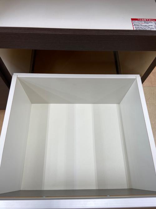 レンジボード ダークブラウン 3枚扉 スライド台