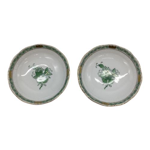 Herend (ヘレンド) プレートセット アポニーグリーン 2Pセット