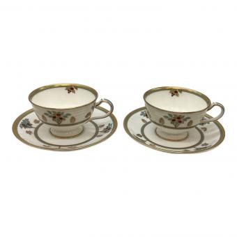 Noritake (ノリタケ) カップ&ソーサー オアシスヴェール 2Pセット