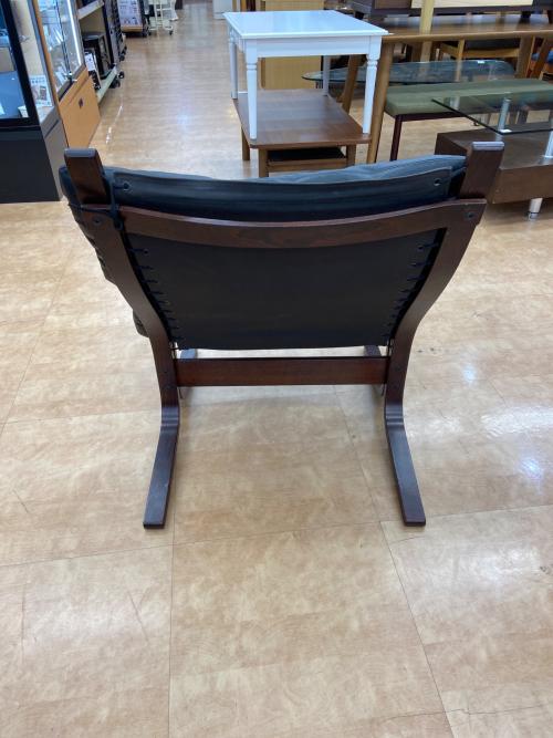 WESTNOFA FURNITURE ローバックチェア ブラック×ブラウン イングマール・レリング   192 レザー SIESTA