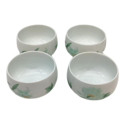 香蘭社 (コウランシャ) 蓋付湯呑揃え 三姉妹（桜・牡丹・百合）
