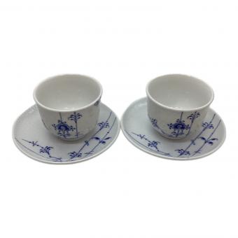 ROYAL COPENHAGEN (ロイヤル・コペンハーゲン) ティーセット ▲ ブルーパルメッテ 2Pセット