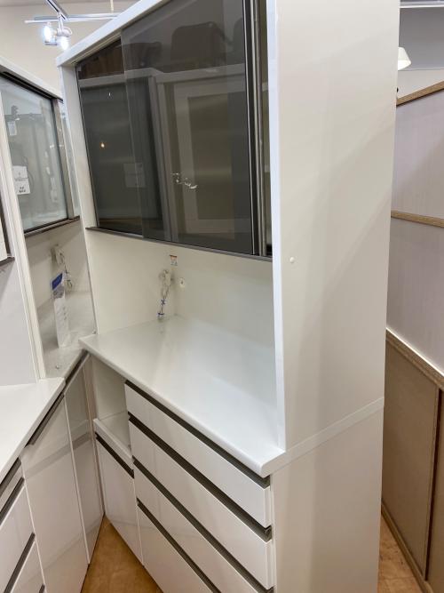 松田家具 (マツダカグ) レンジボード ホワイト