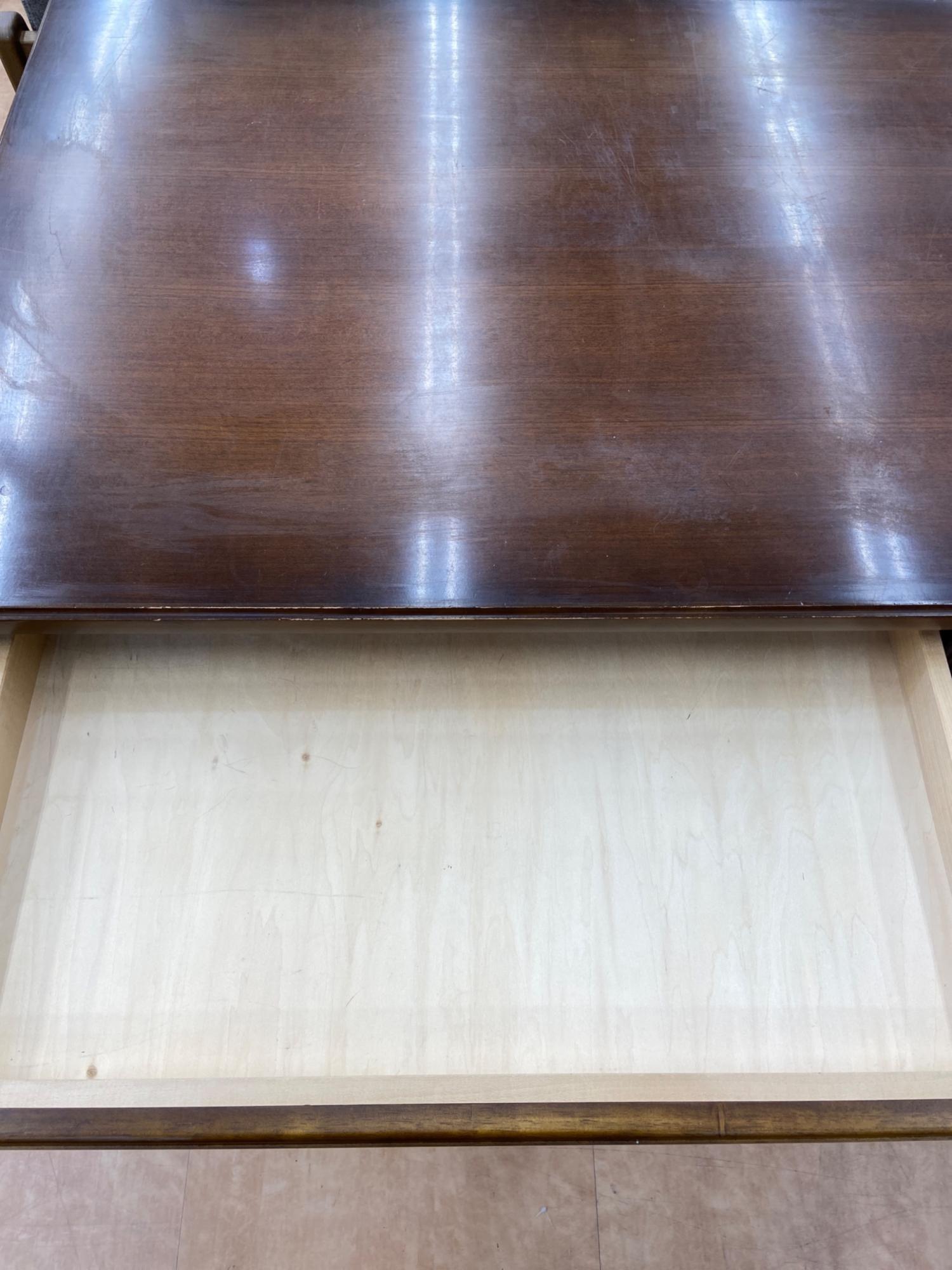 カリモク家具　机　片袖 karimoku (カリモク) 片袖机 ブラウン ※最下段引き出し取っ手欠品
