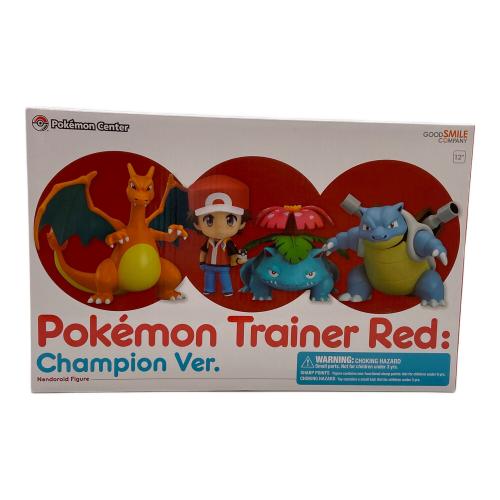 Pokemon Center (ポケモンセンター) フィギュア 海外限定/開封済み現状販売 トレーナーレッド/チャンピオンバージョン ねんどろいど