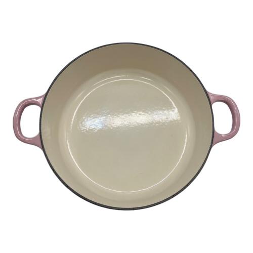LE CREUSET (ルクルーゼ) 両手鍋 ピンク
