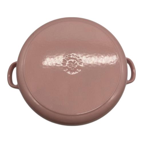 LE CREUSET (ルクルーゼ) 両手鍋 ピンク