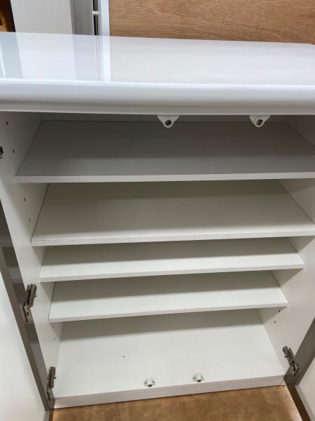 ニトリ 2枚扉キッチンカウンター ホワイト ポスティア 120｜トレファク