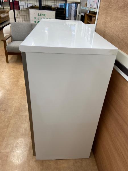 ニトリ 2枚扉キッチンカウンター ホワイト ポスティア 120｜トレファク