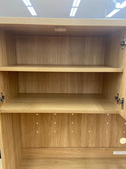 ホームテイスト レンジボード ナチュラル 2枚扉