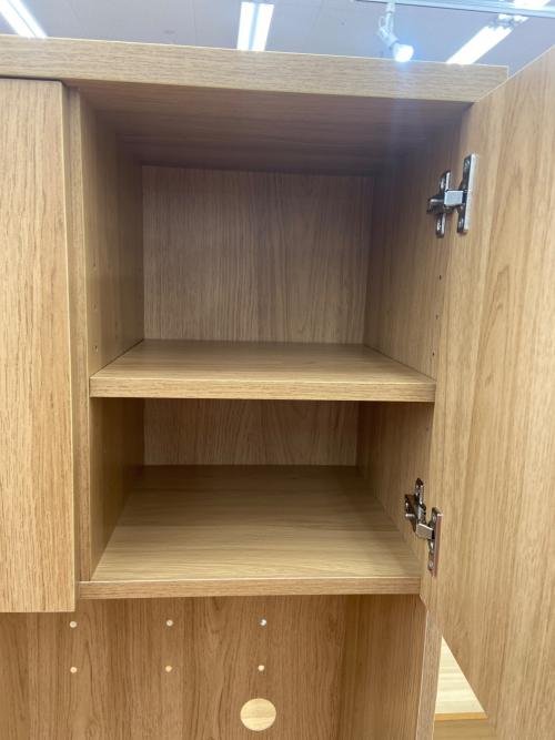 ホームテイスト レンジボード ナチュラル 2枚扉