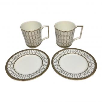 Wedgwood (ウェッジウッド) マグカップ&プレートセット ▲ ルネッサンスグレイ