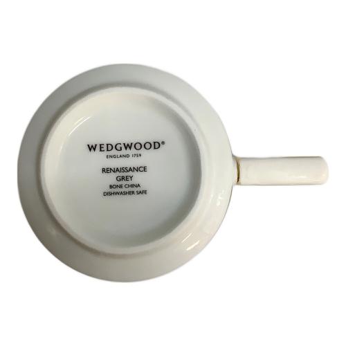 Wedgwood (ウェッジウッド) マグカップ&プレートセット ▲ ルネッサンスグレイ