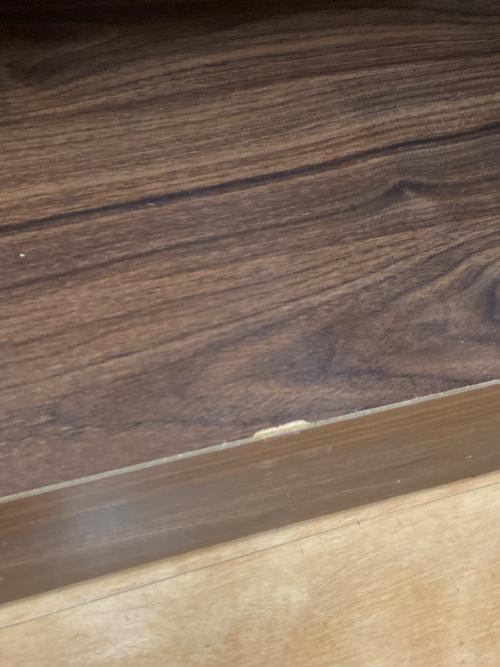 河合家具製作所 レンジボード・食器棚セット ブラウン×ブラック 2枚扉 引き出し付き