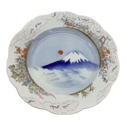 深川製磁 (フカガワセイジ) 盛皿 官窯富士に初日