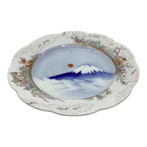 深川製磁 (フカガワセイジ) 盛皿 官窯富士に初日