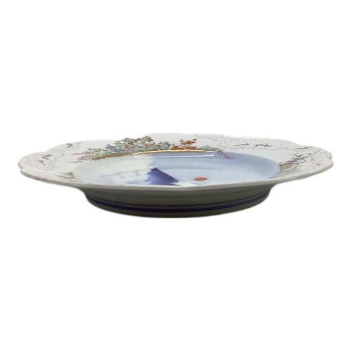 深川製磁 (フカガワセイジ) 盛皿 官窯富士に初日