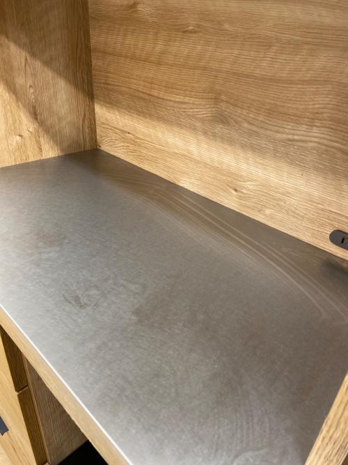 UNICO (ウニコ) レンジボード ナチュラル×シルバー ADDAY