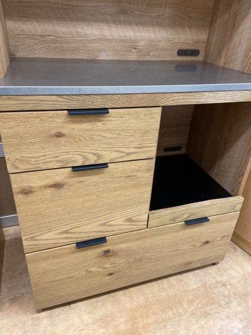 UNICO (ウニコ) レンジボード ナチュラル×シルバー ADDAY