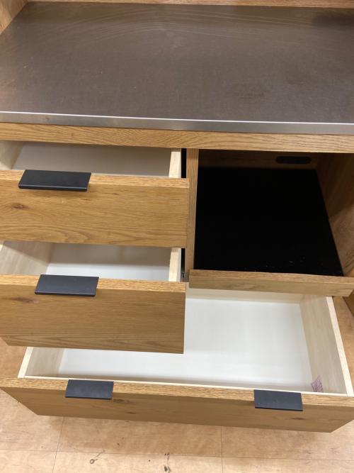 UNICO (ウニコ) レンジボード ナチュラル×シルバー ADDAY