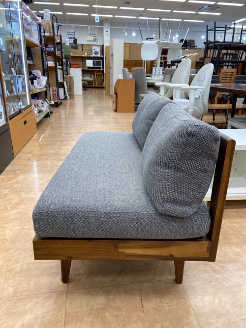 UNICO (ウニコ) ベンチアームソファ ブラウン×グレー SWELLA