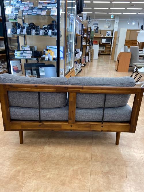 UNICO (ウニコ) ベンチアームソファ ブラウン×グレー SWELLA