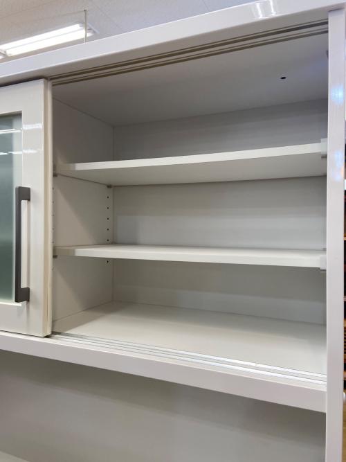 ニトリ レンジボード ホワイト 2枚スライド扉