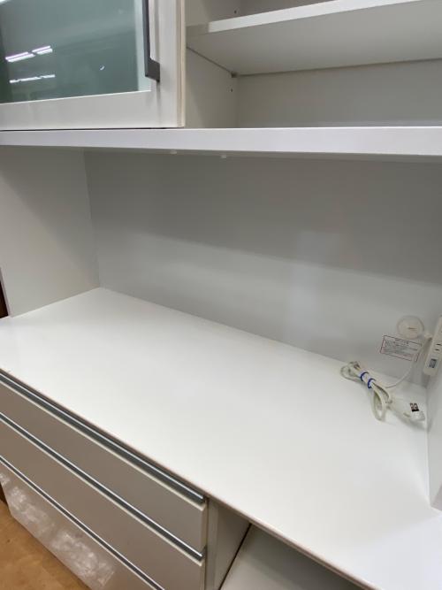 ニトリ レンジボード ホワイト 2枚スライド扉