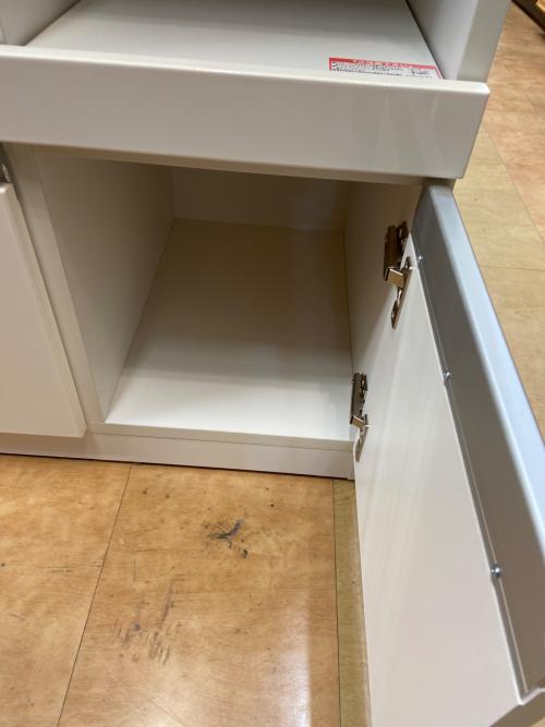 ニトリ レンジボード ホワイト 2枚スライド扉