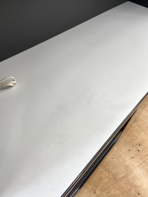 マルコ木工 レンジボード ブラック 連結部ダボ×1欠品 2枚扉・モイス加工・フルオープン