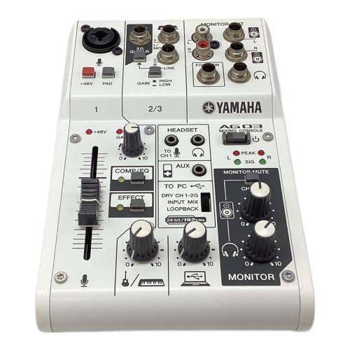 YAMAHA (ヤマハ) オーディオインターフェース AG03 通電確認のみ YCAK01198