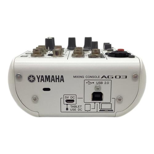 【通電未確認】 YAMAHA AG03 オーディオインターフェース【電化製品】 通電未確認】 YAMAHA AG03 オーディオインターフェース【電化製品