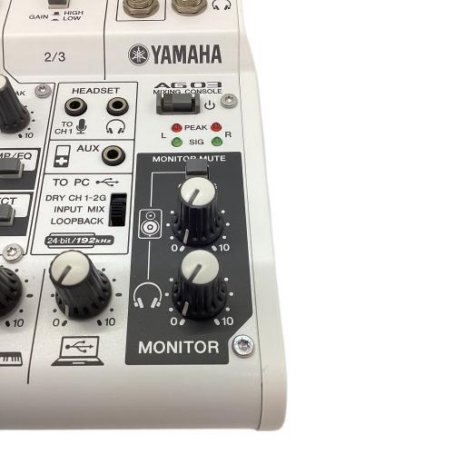 【通電未確認】 YAMAHA AG03 オーディオインターフェース【電化製品】 通電未確認】 YAMAHA AG03 オーディオインターフェース【電化製品