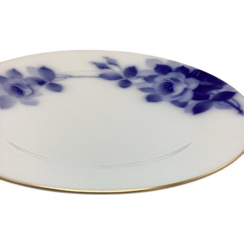 大倉陶園 (オオクラトウエン) 23㎝フィッシュ皿 ▲ ブルーローズ(8011)