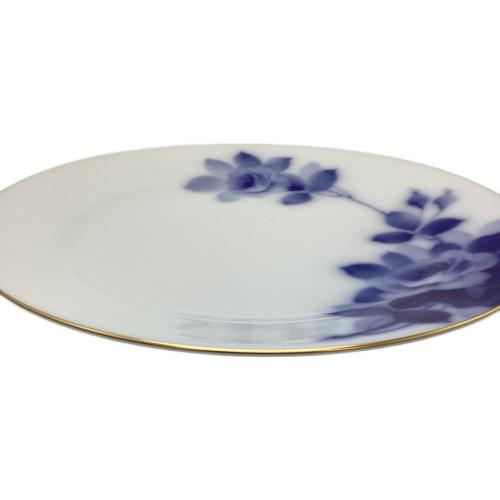 大倉陶園 (オオクラトウエン) 23㎝フィッシュ皿 ▲ ブルーローズ(8011)