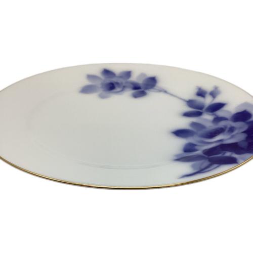 大倉陶園 (オオクラトウエン) 23㎝フィッシュ皿 ▲ ブルーローズ(8011)