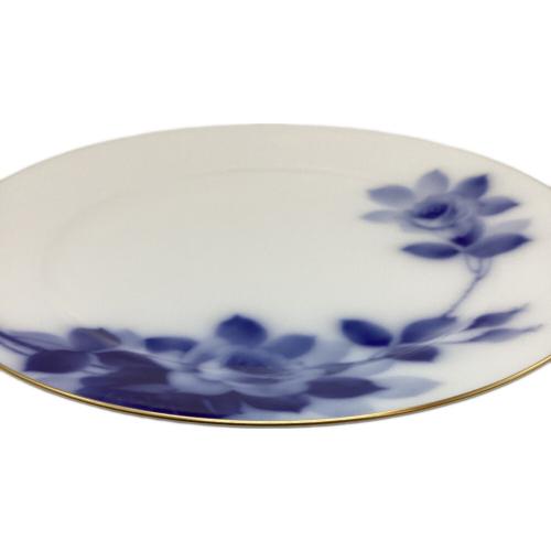 大倉陶園 (オオクラトウエン) 23㎝フィッシュ皿 ▲ ブルーローズ(8011)