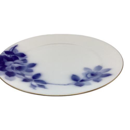 大倉陶園 (オオクラトウエン) 23㎝フィッシュ皿 ▲ ブルーローズ(8011)