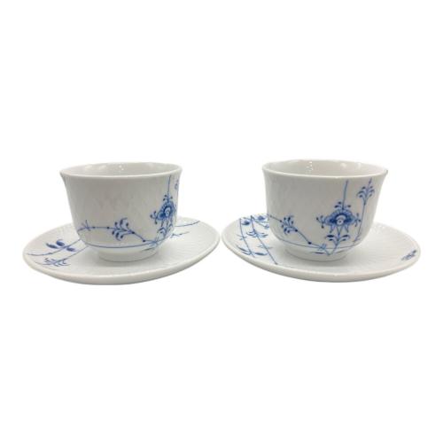 ROYAL COPENHAGEN (ロイヤル・コペンハーゲン) ノンハンドルカップ&ソーサー ブルーパルメッテ