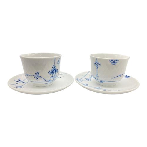 ROYAL COPENHAGEN (ロイヤル・コペンハーゲン) ノンハンドルカップ&ソーサー ブルーパルメッテ